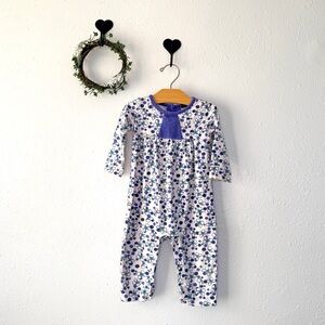 Tea Collection Baby Girl Butterfly Romper | 6–12 Months | Blue & Lavender